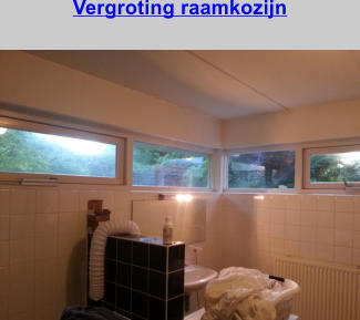 Vergroting raamkozijn