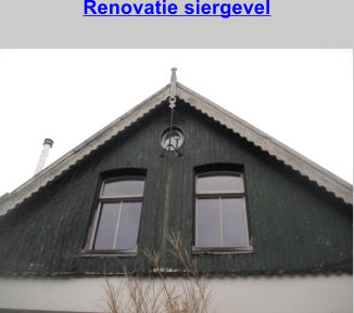 Renovatie siergevel